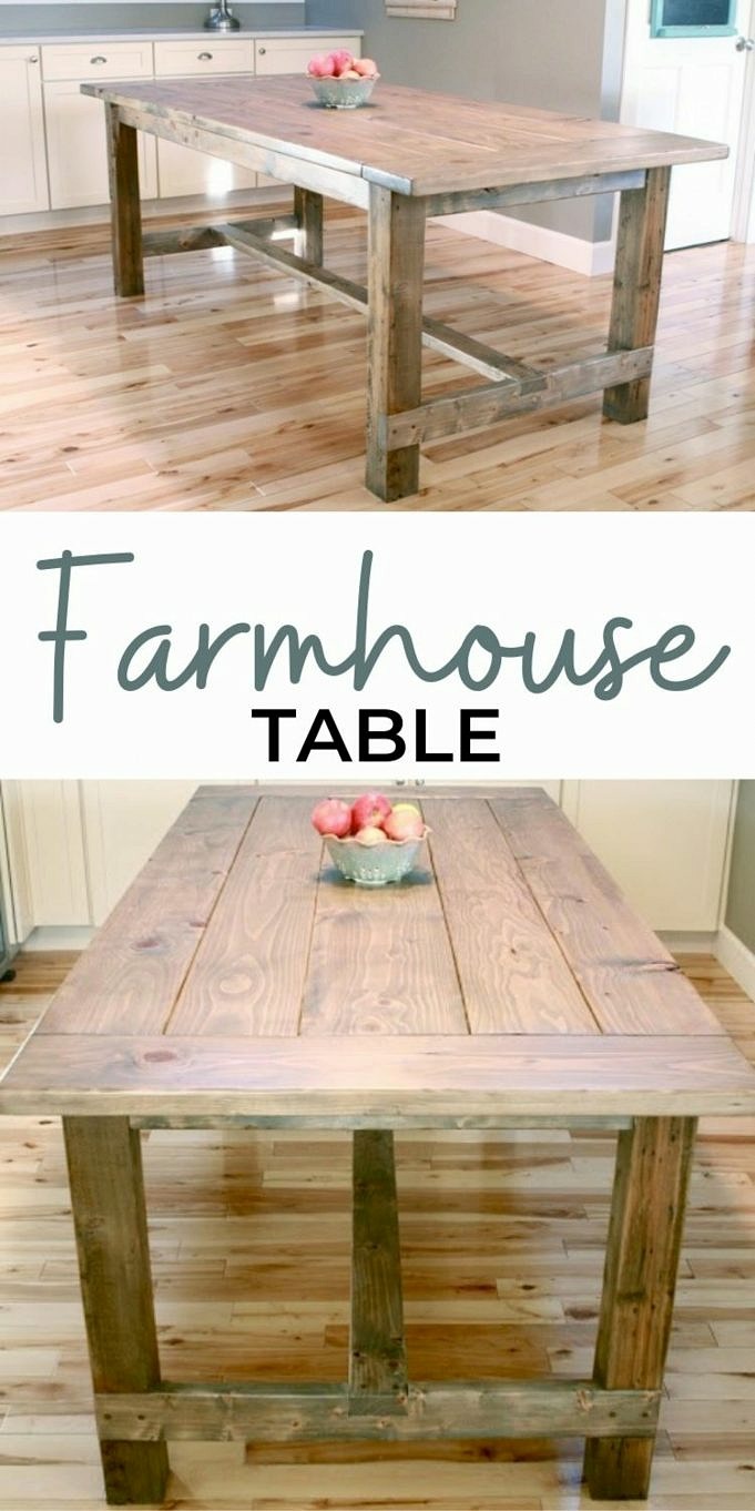 How To Build A Rustic Farmhouse Kitchen Table For Only